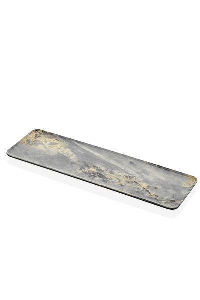 Külsan Melamine Royal Flat Rectangular Service 53 cm Marble