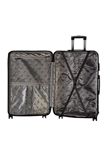 Fiyaka 2'li Büyük&Küçük Polipropilen Süper esnek kırılmaz tekerlekli valiz bavul seyahat