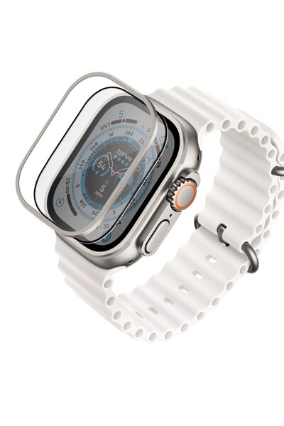 UNIQ Better By Design Apple Watch Ultra 3/2/1 49mm Ekran Koruyucu Cam ve Çeli...