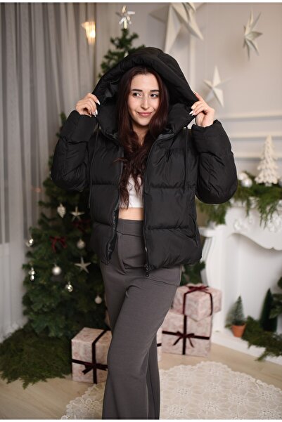 ceedy Kadın Siyah Şişme Mont