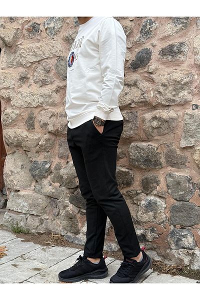 gd goldoremi 6649 Ανδρικό Lycra Slim Fit ελαστικό κορδόνι μέσης από ατσάλι Άνετο Jogger