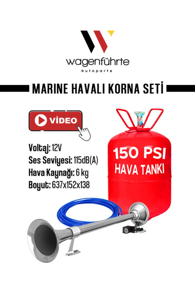 Seger Marin Korna Hava Tank Ile Beraber Kesici röle 12V