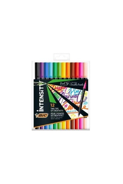 Bic KEÇELİ KALEM INTENSITY DUAL TIP 12Lİ
