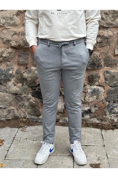 gd goldoremi 6649 Ανδρικό Lycra Slim Fit ελαστικό κορδόνι μέσης από ατσάλι Άνετο Jogger