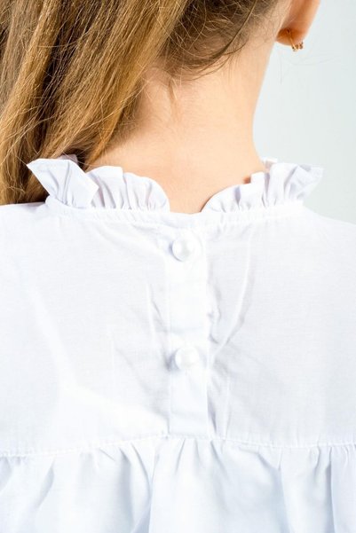 Trend Baby Kids Girl's Special (Exclusive) Shirt Scalloped Detail Ruffled 4-12 Years