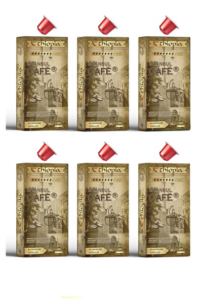 İstanbul Cafer الألومنيوم نسبرسو ®   كبسولة متوافقة مع القهوة الإثيوبية 60 كبسولة