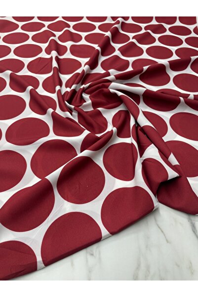 ipekkumaş قميص كبير بنمط منقط من قماش الكريب، يتم بيع منتجنا قطعة واحدة 1 متر