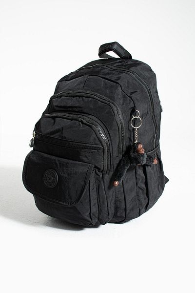 571 Collections Çanta Ultra Light Medium Size Unisex Black Backpack - Multi-Pocket (Model: 571-3J)