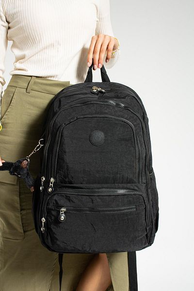 571 Collections Çanta Unisex Black Ultra Light Waterproof Backpack - Multi-Pocket (Model: 571-1G)