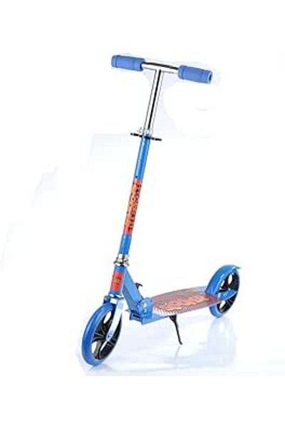 ALBADER 2-in-1 Kick Scooter, Foldable Scooter with 3 Adjustment Levels Handlebar, Manual scooter
