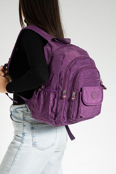 571 Collections Çanta Ultra Light and Multi-Pocket Purple Medium Size Backpack - Model:571-3J