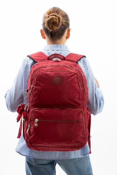 571 Collections Çanta Red Ultra Light Multi-Pocket Backpack - 571-2D