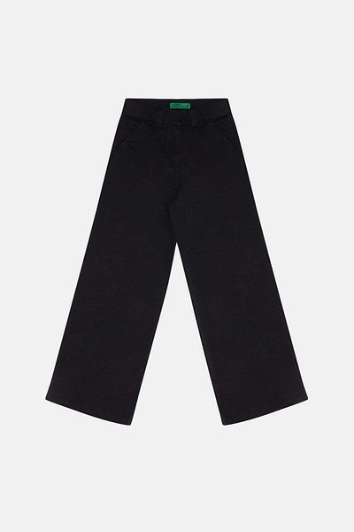 WWF Market Red Fox Women's Wide Leg Trousers - Black
