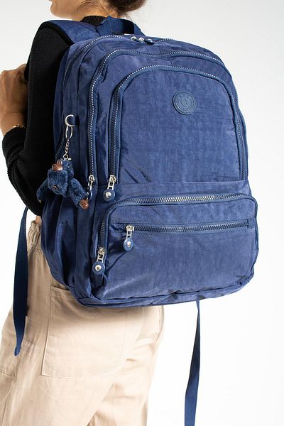 571 Collections Çanta Unisex Ultra Light Waterproof Backpack - Multi-Pocket, Navy (Model: 571-1G)