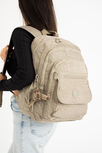 571 Collections Çanta Unisex Ultra Light αδιάβροχο σακίδιο πλάτης - Πολλαπλές τσέπες, Mink (Μοντέλο: 571-2A)