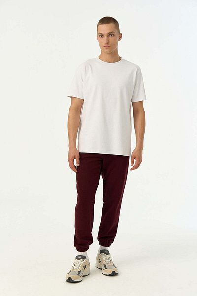 WWF Market Ανδρικό αθλητικό παντελόνι Basic Supersoft - Claret Red