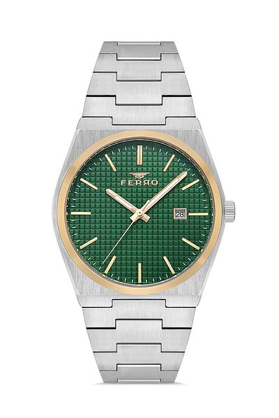 FERRO Men's Watch Green Dial