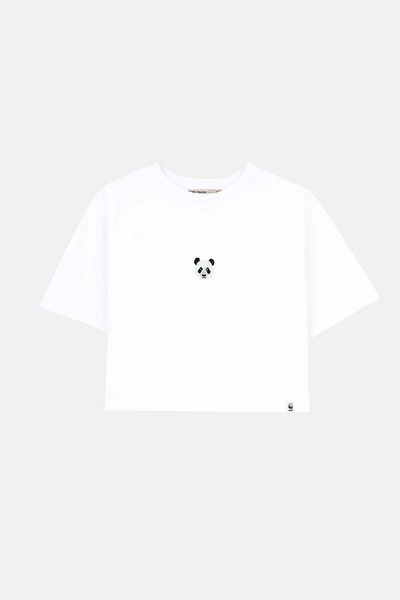 WWF Market Μπλουζάκι Panda Supreme White Crop
