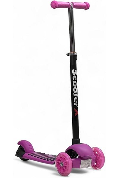 ALBADER 2 in 1 Kick Scooter, Adjustable Height Foldable Kick Scooters, Light Wheels, Manual Scooter