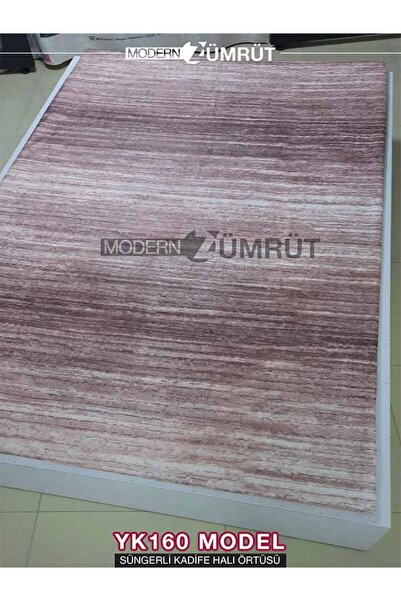 Zümrüt Ev Tekstil Lastikli Süngerli Kaymaz Halı Örtüsü 4m2 Ölçüde 2mm Süngerli Fırsat Ürünü