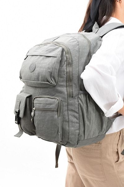 571 Collections Çanta Unisex Gray Ultra-Light Multi-Pocket Waterproof Backpack