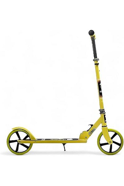 ALBADER 2-in-1 Kick Scooter, Foldable Scooter with 3 Adjustment Levels Handlebar, Manual scooter