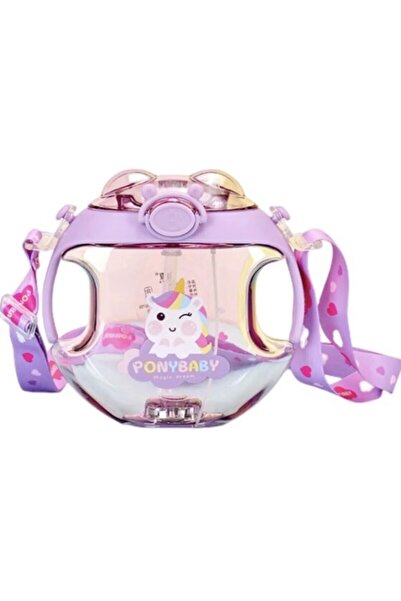 Genel Markalar Işıklı Çocuk Suluk Su Matarası 450ml