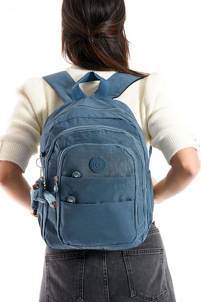 571 Collections Çanta Rucsac ultra-ușor cu mai multe buzunare, mărime medie, unisex, albastru (model: 571-4C)