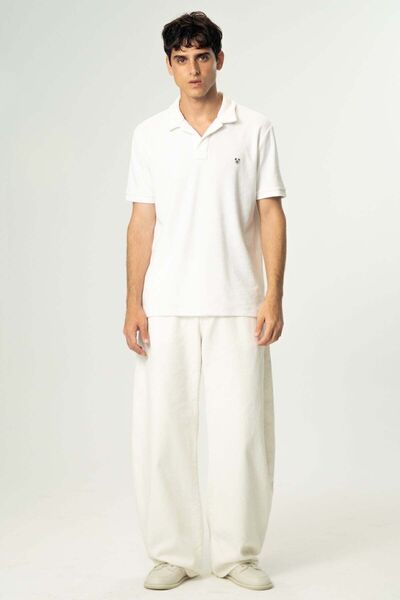 WWF Market Μπλουζάκι Panda Terry Polo - Λευκό