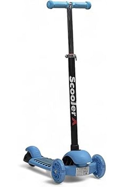 ALBADER 2 in 1 Kick Scooter, Adjustable Height Foldable Kick Scooters, Light Wheels, Manual Scooter
