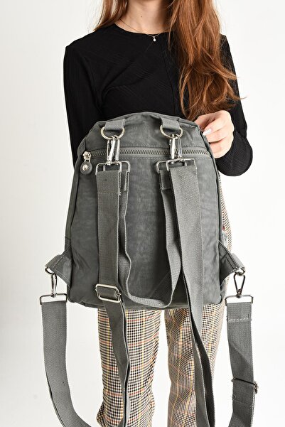 571 Collections Çanta Γκρι Ultra Light Γυναικείο Σακίδιο Πλάτης και Τσάντα - Μοντέλο: 571-5A