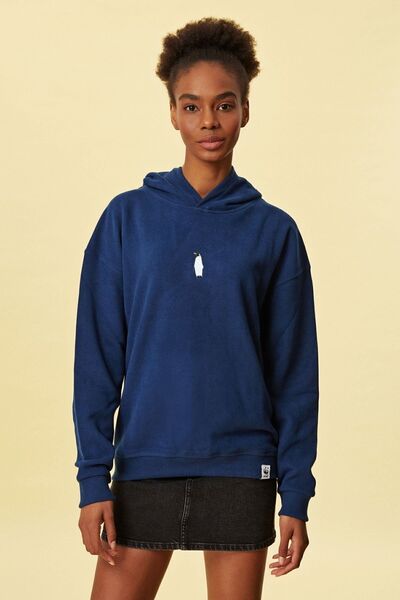 WWF Market İmparator Penguen SuperSoft Hoodie - Lacivert