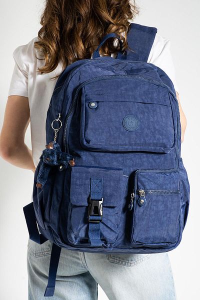 571 Collections Çanta Ultra Light Waterproof Unisex Backpack - Multi Pocket, Navy Model: 571-1K