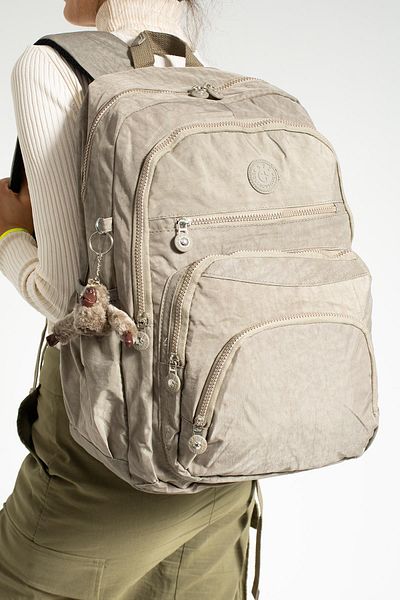 571 Collections Çanta Unisex Ultra Light αδιάβροχο σακίδιο πλάτης - Πολλαπλές τσέπες, Mink (571-1E)