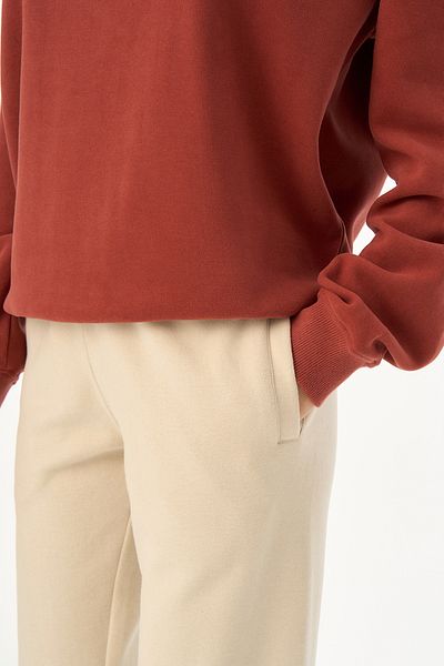 WWF Market Pantaloni de trening Basic Supersoft pentru femei - Bej Pergament