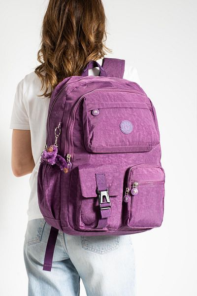 571 Collections Çanta Ultra Light Purple Backpack - Multi-Pocket, Waterproof (Model: 571-1K)