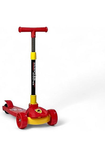 ALBADER 2-in-1 Kick Scooter, Upgraded Adjustable Height Handlebars, Lighted Wheels, Manual Scooter