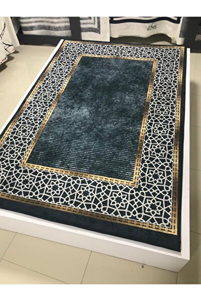 Zümrüt Ev Tekstil Lastikli Süngerli Kaymaz Halı Örtüsü 4m2 Ölçüde 2mm Süngerli Fırsat Ürünü