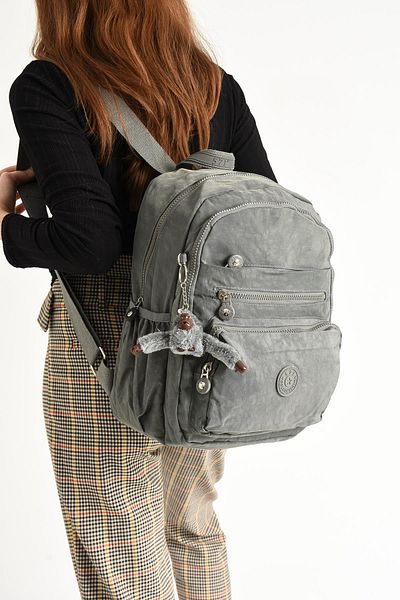 571 Collections Çanta Unisex γκρι εξαιρετικά ελαφρύ μεσαίο σακίδιο πλάτης - Πολλαπλές τσέπες (Μοντέλο: 571-4B)