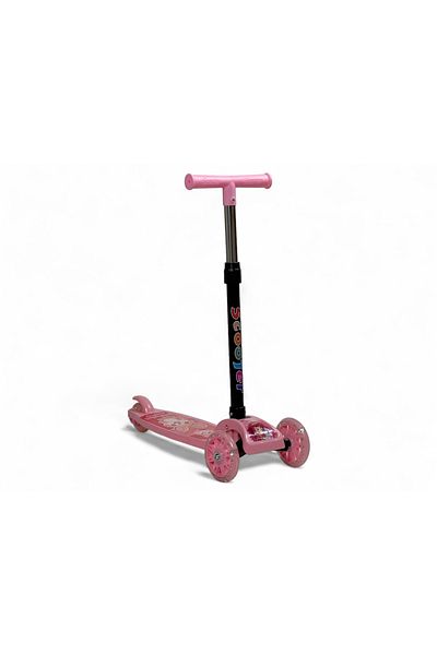 ALBADER 2-in-1 Kick Scooter, Upgraded Adjustable Height Handlebars, Lighted Wheels, Manual Scooter