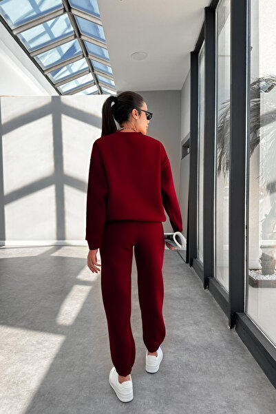 YAKAMEL Γυναικείο σετ φόρμας από μαλακό ύφασμα με ελαστικά τελειώματα στα μπα...