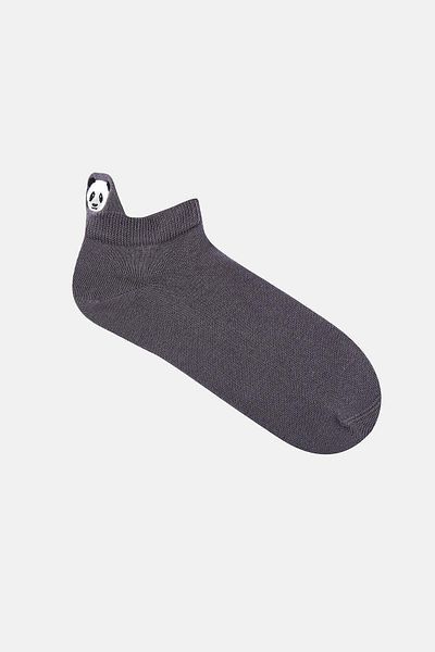 WWF Market Gray Panda Pull Socks