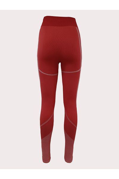 baim Seamless High Waist Red Comfort Baselayer Sports Leggings