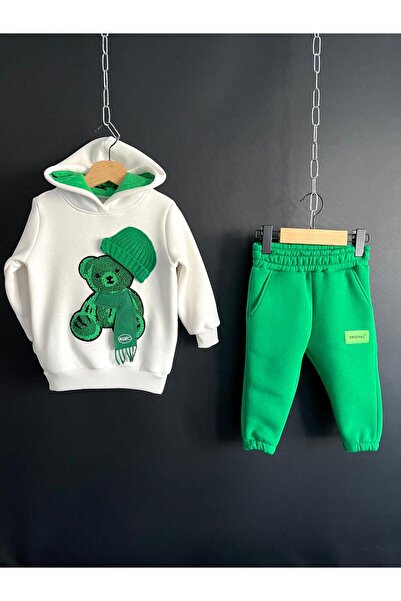 STAR GOGO KİDS Star Gogo Kids Ayıcık Nakışlı 3 Ip Şardonlu Eşofman Takımı (1 BEDEN BÜYÜK TERCİH EDİNİZ.)