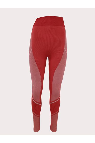 baim Seamless High Waist Red Comfort Baselayer Sports Leggings