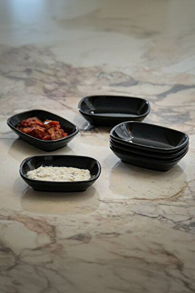 Lala Mutfak مجموعة أطباق زينة صغيرة من Gözde مكونة من 6 قطع (12 × 8 سم - أنيق...