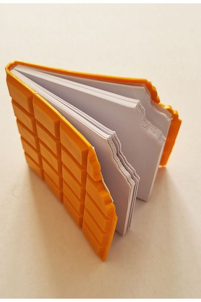 Modellino Melon Chocolate Book - Shaped, Scented and Unlined, 100 Sheets, Melon Color