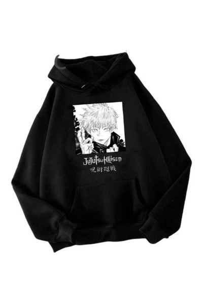 Eritqaa Jujutsu Printed Hooded Sweatshirt Hoodie