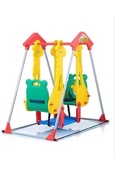 ALBADER Double Seater Baby Swing Set with Safety belt, Stand and Foot rest, Swing For Kids