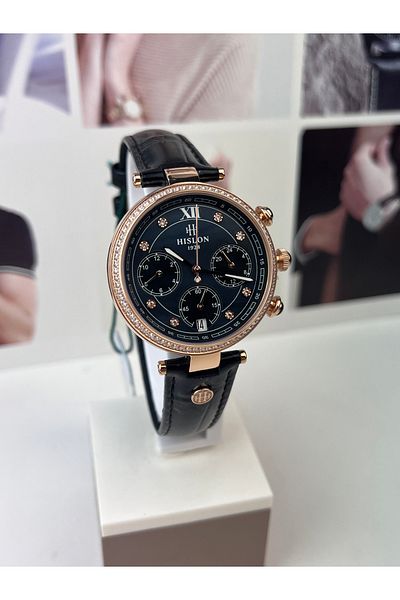 Hislon Rose Gold Women's Wrist Watch 5 Atm Waterproof